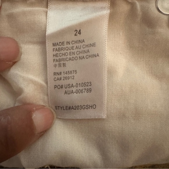 Amuse Society  Womens Shoreline Denim Woven Short‎ Size 24 Y2K Beach Frayed Hem - Picture 9 of 12